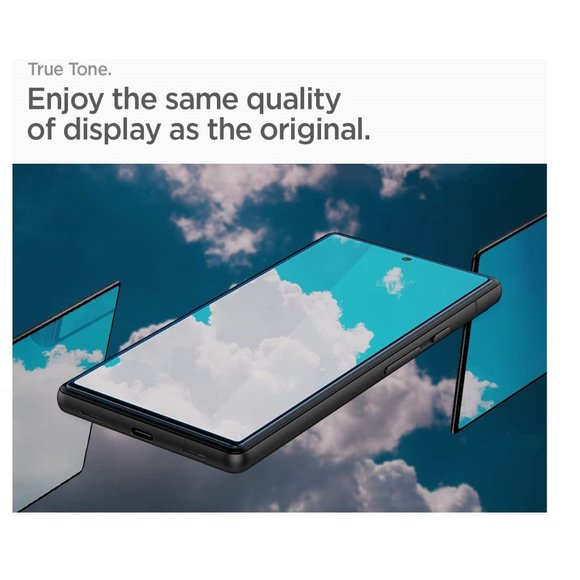 Spigen Tempered Glass Screen Protector designed for Pixel 6a Edge to Edge Protec - Picture 3 of 8